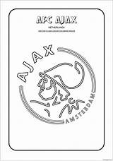 Ajax Coloring Pages Soccer Logo Clubs Logos Afc Cool Amsterdam Football Team Colouring Kids Paint Print Color Fc Activities Hotspur sketch template