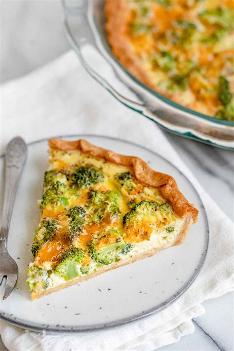 broccoli  cheese quiche  pie crust feelgoodfoodie
