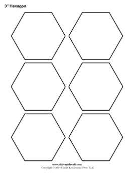 blank hexagon templates printable hexagon shape pdfs english paper