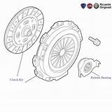 Clutch Drawing Punto Plate Mjd Kit Fiat Pressure Paintingvalley sketch template