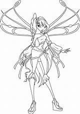 Winx Musa Boyama Enchantix Oyunlari Desenler sketch template
