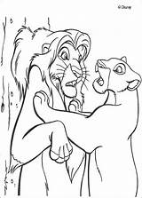 Simba Nala Coloring Lion Finds Pages King Color Hellokids Print Disney sketch template