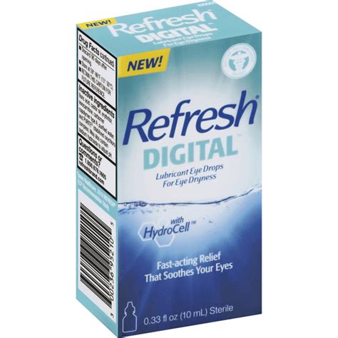 Refresh® With Hydrocell™ Digital Lubricant Eye Drops 0 33 Fl Oz Box