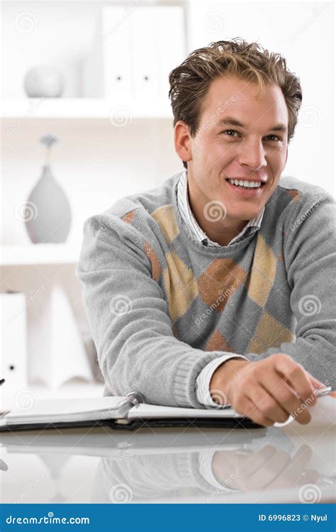 young man working  home stock  image