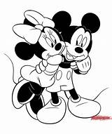 Coloring Mickey Minnie Pages Mouse Popular sketch template