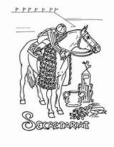 Secretariat Horses Breyer Thoroughbred sketch template