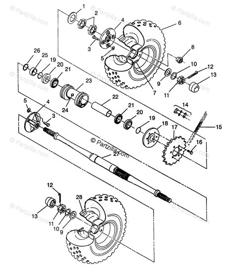 polaris atv  oem parts diagram  rear wheel drive magnum  magnum  swedish