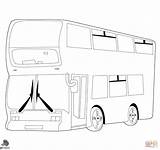Coloring Bus Decker Double Pages Buses Printable Drawing Dot Vans Crafts sketch template