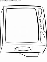Tv Television Coloring Pages sketch template