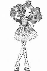 Madeline Coloring Pages Ever After High Hatter Getdrawings sketch template