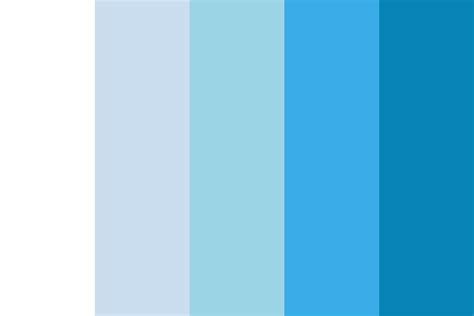 light blue theme color palette