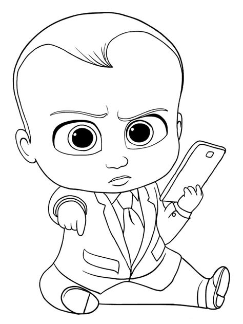 boss baby coloring pages  coloring pages  kids baby tekening