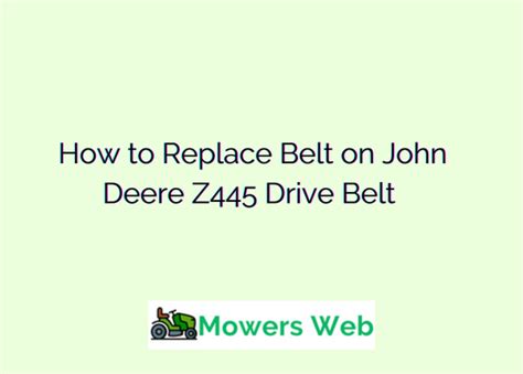 replace belt  john deere  drive belt diagram