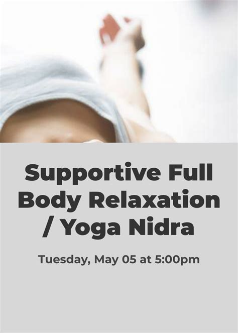 supportive full body relaxation yoga nidra splash