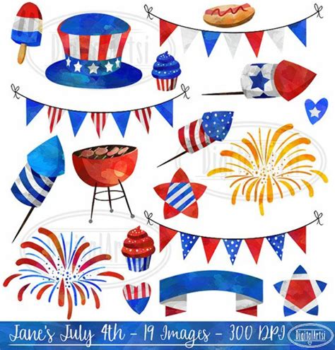 high quality fourth  july clipart cute transparent png