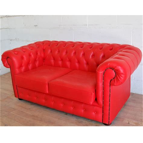 red faux leather chesterfield sofa  allard office furniture