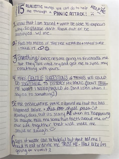 a woman with anxiety wrote down 15 realistic ways to help