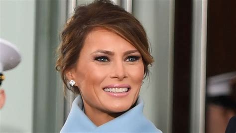 Melania Trump Debuts Sky Blue Ralph Lauren Inaugural Outfit And An Updo