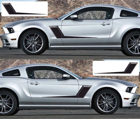 ford mustang side roush vinyl decals graphics rally stripe kit   stripe kit rally