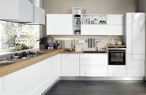 cucina bianca  soluzioni  arredare proposti da lube lube store milano le cucine lube