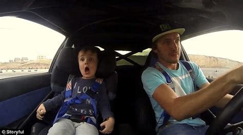 Father Films Son S Reaction When Takes Him Out Drift Driving At Race