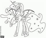 Pony Nightmare Kucyki Celestia Luna Kolorowanki Kleines Kleurplaat Daybreaker Kleurplaten Kolorowanka Mlp Desenho Princesa Tempest Prinses Księżniczka sketch template