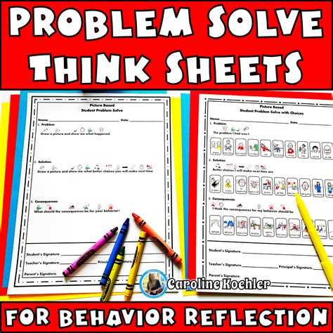elementary  sheet set  problem solve behavior restorative