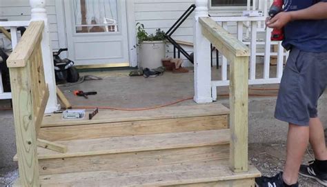 build porch steps  diy networks   move  amy wynn pastor helps  homeowner
