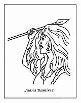 Colorear Independencia Ramirez Juana Tic Aprendamos sketch template