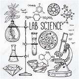 Science Drawing Chemistry Biology Lab Equipment Sketch Dibujos Icons Quimica Vintage Set Drawn Hand Ciencia Para Getdrawings Fotolia Portadas Química sketch template