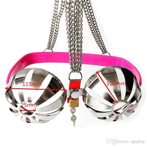 New Model Chastity Belts Stainless Steel Chastity Bra