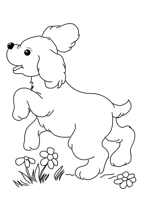 furry friends coloring book printable dog coloring pages print
