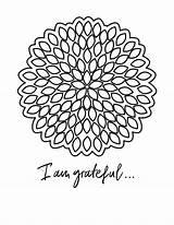 Grateful sketch template