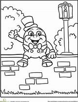 Humpty Dumpty Rhymes Rhyme Fairytale Kindergarten Rhyming sketch template