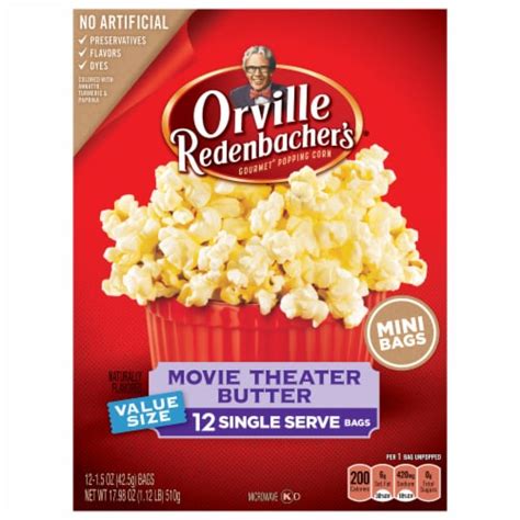 orville redenbachers mini  theater butter microwave popcorn  oz kroger