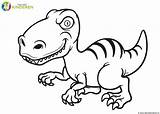 Dinosaur Drawing Coloring Cartoon Pages Drawings Line Baby Choose Board Getdrawings sketch template