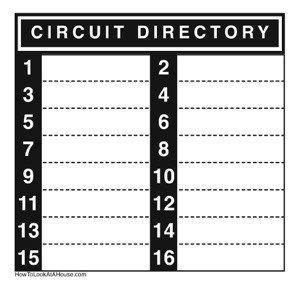 circuit breaker panel label template    trace  identify