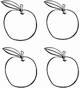 Apples Coloring Apple Four Pages Clipart Drawing Kids Printable Fall Getdrawings Preschool Theme Crafts Clipground Choose Board sketch template