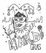 Gras Mardi Coloring Jester Pages Carnival Printable Sheets Crayola Clipart Kids Color Print Tuesday Popular Fat Clip Coloriage Coloringhome sketch template