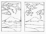 Fuji Mount Coloring Designlooter 312px 74kb Drawings Sorry sketch template