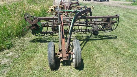 oliver  hay rake sauk rapids farm auction  gran torino elite polaris atv kubota