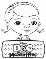Doc Mcstuffins Coloring Pages Face Kids Color Print Draw Ages Recognition Develop Creativity Skills Focus Motor Way Fun sketch template