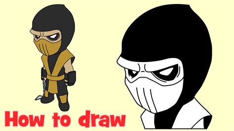 Wefalling How To Draw Scorpion From Mortal Kombat 11