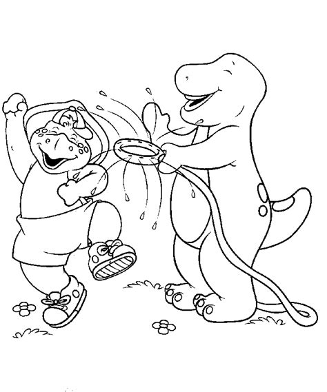 barney printable coloring pages coloring home