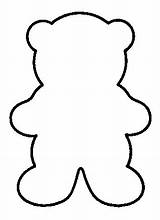 Bear Teddy Outline Drawing Clipart Coloring Clip Cartoon Oso Template sketch template