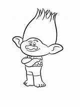 Trolls Coloring Pages Cartoon Branch Choose Board Poppy Sheets sketch template