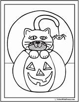 Coloring Halloween Pages Printable Pdf Pumpkin Cat Moon Sheets Color Kids Print Boys Own Make Getcolorings Jack Colorwithfuzzy Book Animal sketch template