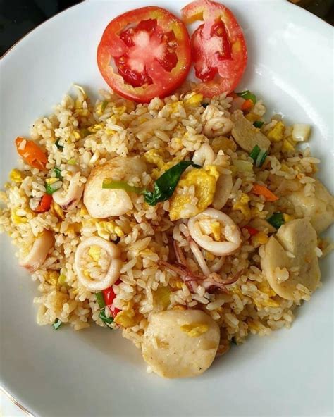 resep nasi goreng seafood spesial enak  praktis