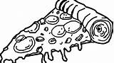 Pizza Cartoon Coloring Pages Drawing Cheese Colouring Slice Printable Macaroni Kids Toppings Getdrawings Food Crust Stuffed Super Picolour Drawings Delicious sketch template