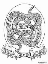 Coloring Zodiac Virgo Sign Adults Fotolia Pages Gemini Signs Mandala Ausmalbilder Pinnwand Auswählen Book Gemerkt Von Au Tattoo sketch template